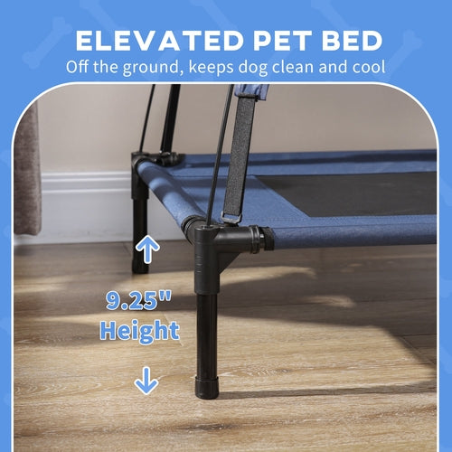 Elevated Portable pet Cooling Bed with UV Protection