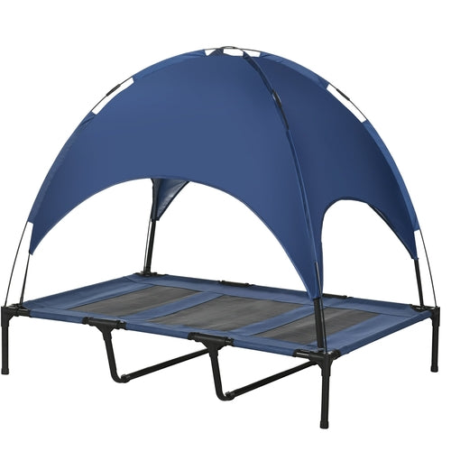 Elevated Portable pet Cooling Bed with UV Protection