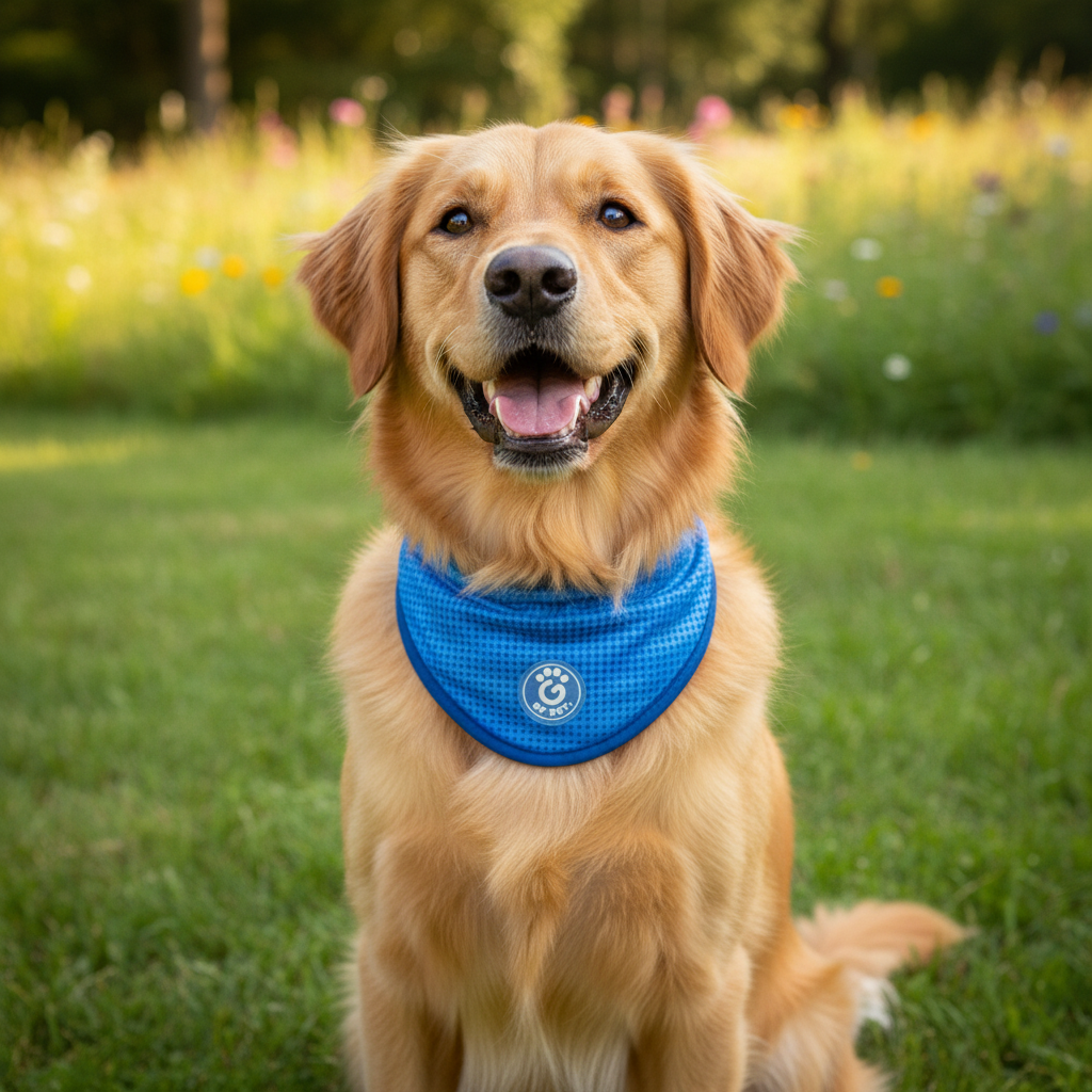 ICE BAND - Dog Cooling Bandana - Blue