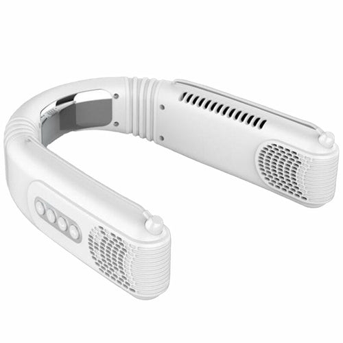 Cooling Wireless Hanging Neck Fan with Bluetooth Headset