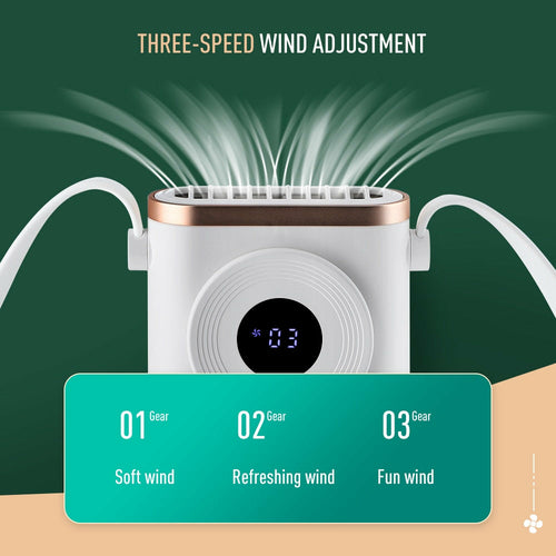 Electric Portable Neck Cooling Fan Mini  Air Conditioning Cooler Hand