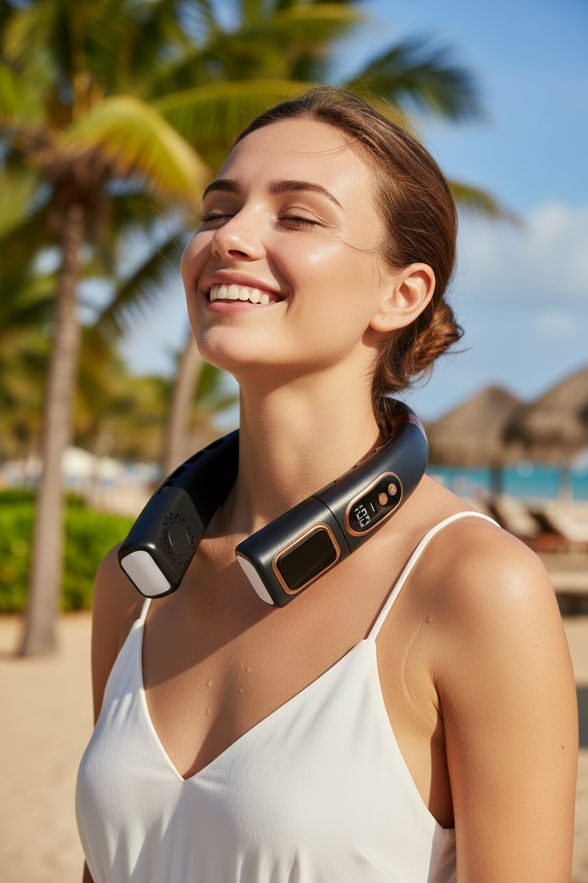❄️ Portable Neck Fan Stay Cool Anywhere